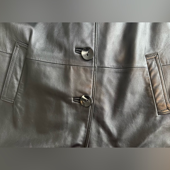 Worthington Lambskin leather jacket, size L, black - Picture 6 of 12